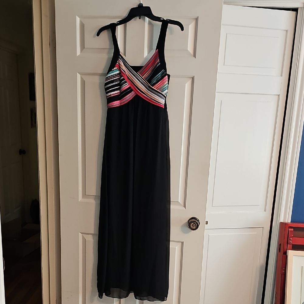 Multicolor Striped Maxi Dress